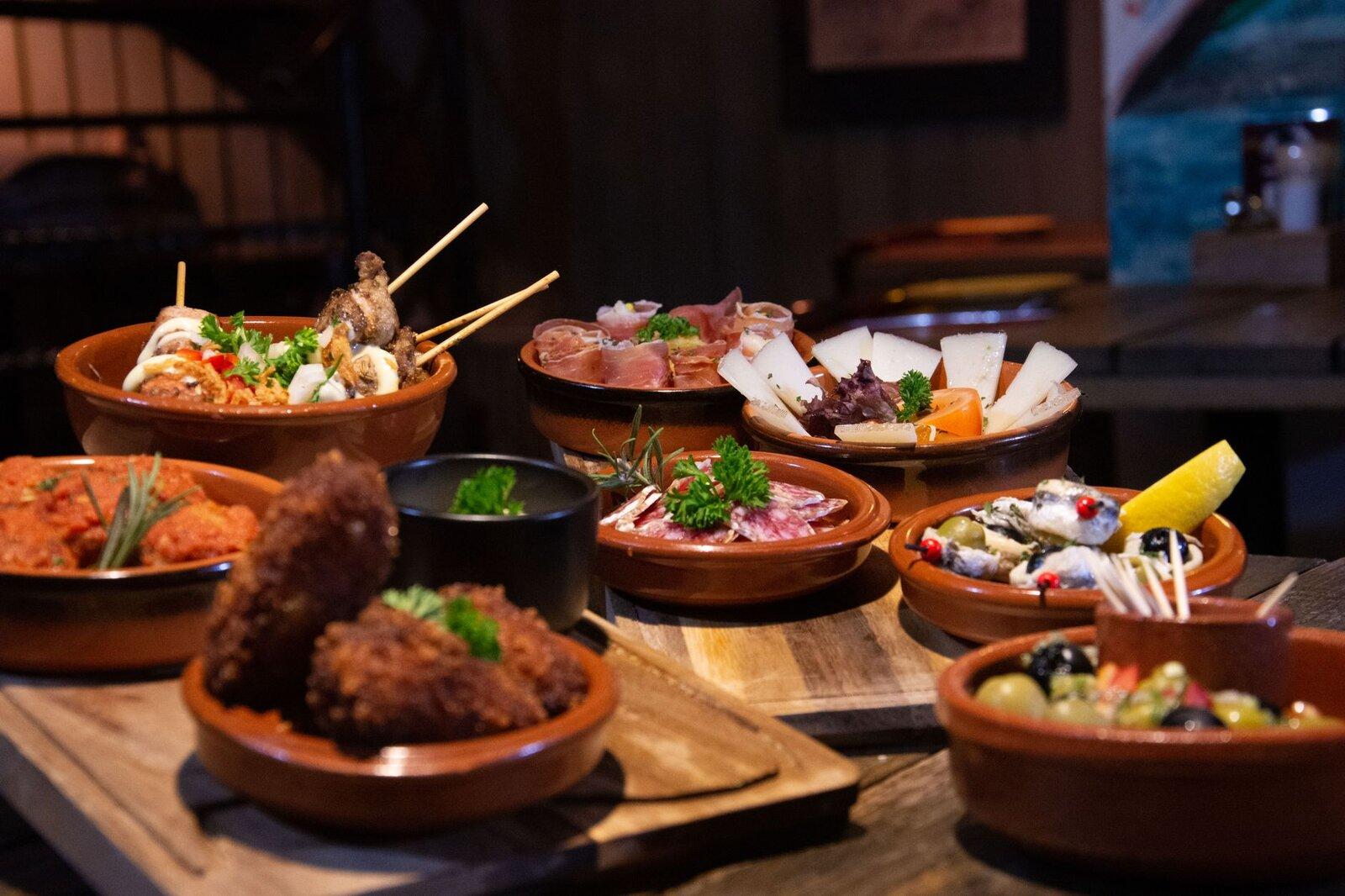 Spanish tapas table