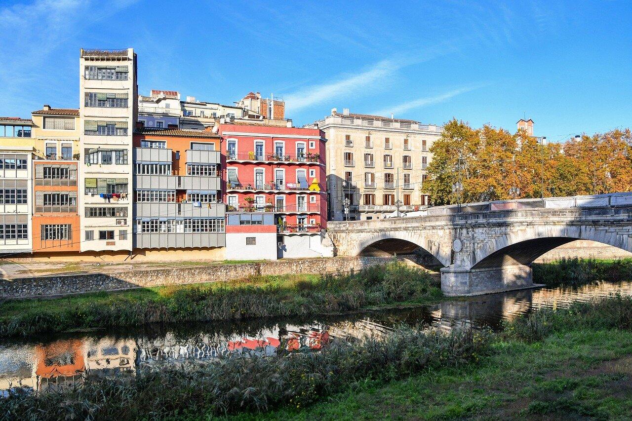 Girona old town street